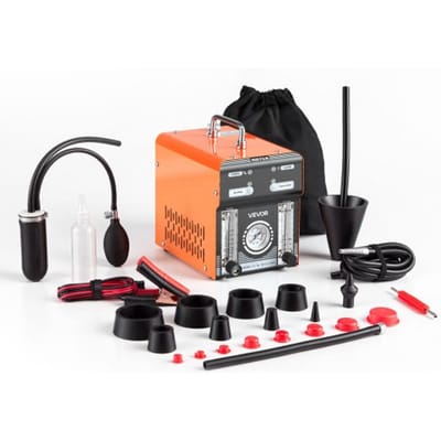VEVOR EVAP rookmachine, rookgenerator voor auto's met luchtpomp, debietmeter, manometer, lekdetector voor auto's, motoren en vrachtwagens, diagnoseapparaat voor lekdetectie, rookmachine van 1,6 bar, lektestapparaat