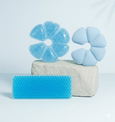 Bevalling thermopads - borst & perineum - zwangerschap borstvoeding - Blauw