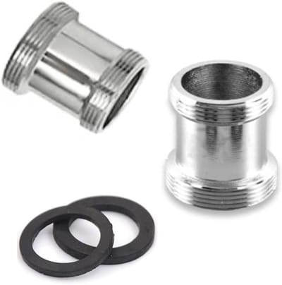 2 Stuks Messing Kraanadapter, 22mm Mannelijk naar 21mm Mannelijk NPT Draad, Tap Aerator Aansluiting voor Waterfilter en Keukenkranen