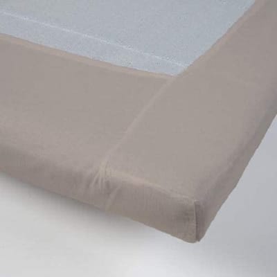 Day Dream Topper hoeslaken - katoen - zand - 90x220 cm
