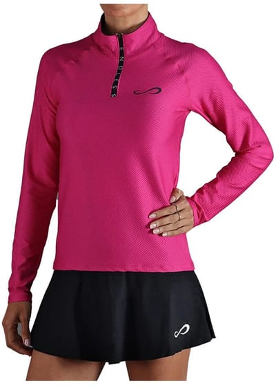Endless Kirsch Iconic Sweatshirt Met Halve Rits Roze M Vrouw