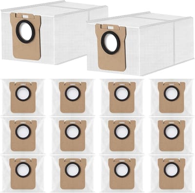 14 stuks stofzakken voor Dreame L10s Ultra / L10 Ultra / L20 Ultra /S10/S20, voor Xiaomi X10+ / X20+/X10/X20/L10/M40 stofzak vervangende stofzuigeraccessoires (3,2 l grote capaciteit)