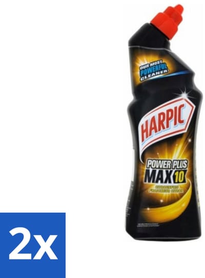 Harpic PowerPlus - Toiletreiniger - Gel - Citrus - 750 ml - Voordeelverpakking - 2 stuks