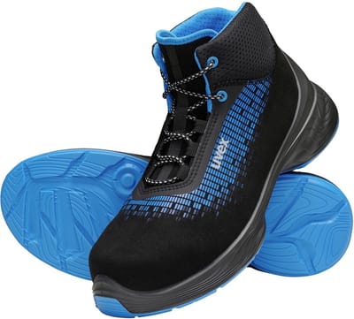 Uvex Veiligheidsit-schoenen Laarzen 6833 Zwart/Blauw Pu