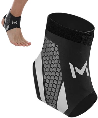 Verstelbare enkelbandage voor sporters, enkelsteun voor bescherming bij verstuikingen, geschikt voor basketbal, voetbal en hardlopen, unisex, 1 stuk