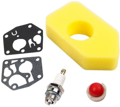 Dailygoody - Luchtfilter voor Briggs & Stratton - Diafragma Pakking - Hoogwaardige kwaliteit - 5-1/8 inch - Bougie inbegrepen - Ideaal voor motoronder