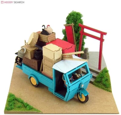 Maison Ghibli - Miniatuur Bouwpakket - My neighbour Totoro - Moving Day - 6 x 6 x 6 cm