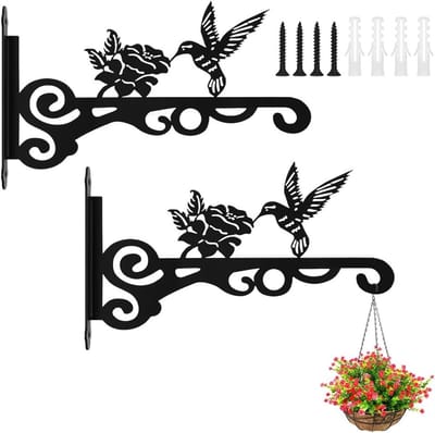 Set van 2 Plant Hangers voor Binnen en Buiten, Boho Decoratieve Hangmanden voor Bloempotten en Planten, Ideaal voor Windgongen en Multifunctioneel Gebruik