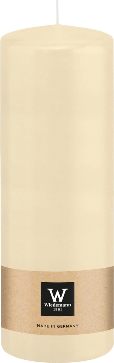 Wiedemann Cilinderkaars/stompkaars - creme wit - 20 x 7 cm - 103 branduren - zuilkaarsen