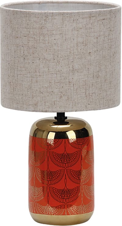 Luxus Europe - Tafellamp Rome Rood - Keramische Tafellamp - Design Tafellamp Binnen - Decoratieve Tafellamp - Modern Design