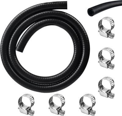 Brandstofslang Set - Benzineslang Leiding - Motor Onderhoud - Oliebestendig Materiaal - 10mm 3 Meter - Zwart
