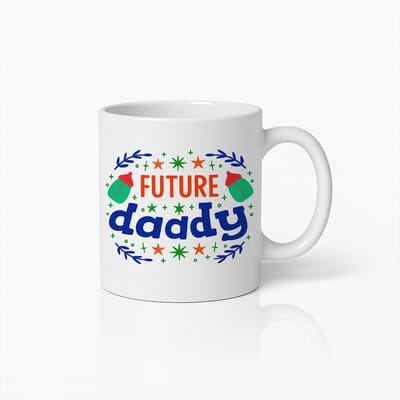 Future Daddy Mok – 330 ml Schattige Nieuwe Vader Koffiebeker – Leuk Zwangerschap Aankondiging Cadeau voor Aanstaande Vaders