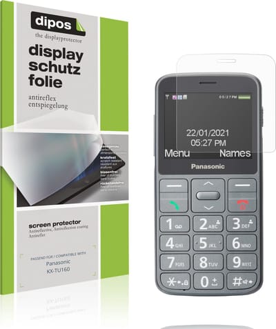 dipos – 4x Matte Beschermfolie geschikt voor Panasonic KX-TU160 | Krasbestendige & antireflecterende Screenprotector Ultra-Thin