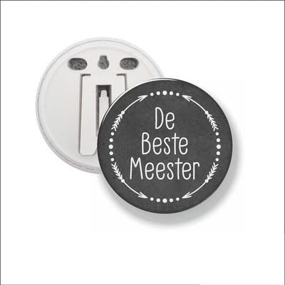 Button Met Clip 58 MM - De Beste Meester