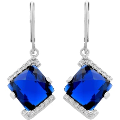 Orphelia 'Hilma' Dames 925 Sterling Zilveren Dangle Oorbellen - Zilver ZO-7208