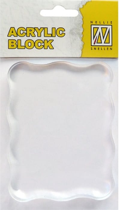 AB006 Nellies Choice acrylic stempel blok 70x90x8 Millimeter