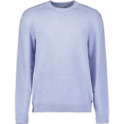 No Excess Pullover Crew Neck Melange Blue Größe: M | Pullover Outlet | Herren | Blau