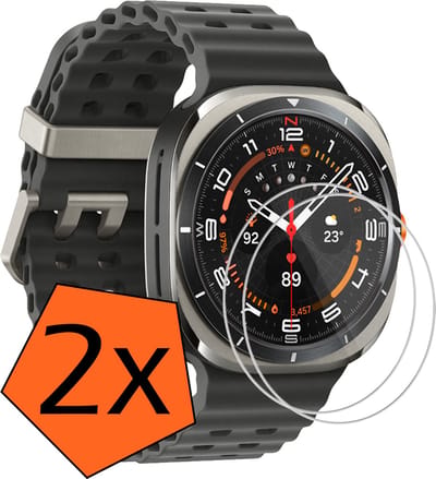 Screenprotector - Geschikt voor Samsung Watch Ultra Screenprotector Bescherm Glas - Screen Protector Geschikt voor Samsung Galaxy Watch Ultra (47 mm) Screenprotector Tempered Glass - 2 PACK