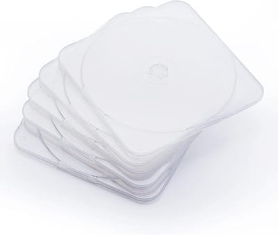 CD DVD Hoesjes - Disc Cases - Schijven Opslaan - Ultraslim Ontwerp - 50 Stuks - Transparant