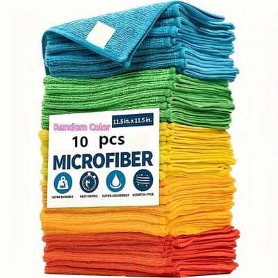 Livé® Microvezel Schoonmaakdoekjes – Duurzaam & Absorberend – Multifunctioneel voor Keuken, Auto & Huis – 1 Pakket