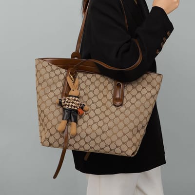Nieuwe Dames Tas Schoudertas Handtas Grote Capaciteit Tote Bag Crossbody Tas Veelzijdig voor Dagelijks Gebruik brown