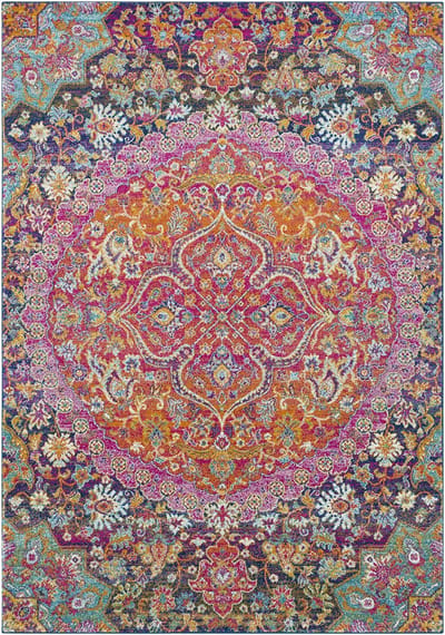 SURYA - NEERJA Vintage Oosters Granaatrood Tapijt