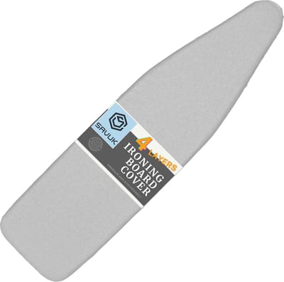 Strijkplankhoes met Siliconen Coating - 38 x 137 cm, Warmte-isolerend en Vlekbestendig, Extra Dikke Vulling voor Duurzaam Gebruik