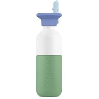 Dopper Drinkfles Steel (350 ml) - Fresh Green x Flip Straw - Seafoam Sorbet Drinkflessen