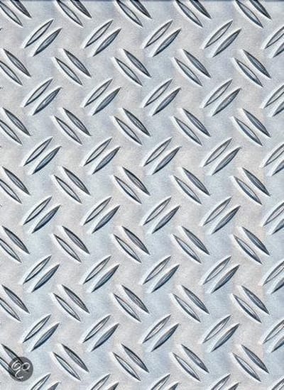 Alberts Structuurplaat - Aluminium - Natuur - Ruwpleister-reliëf - 300x1000x1,5mm