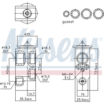 Airco ventiel NISSENS 999374