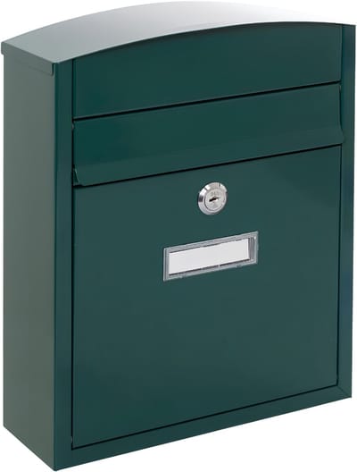 KAD® Brievenbus - Maat S - Brievenbus op Paal - Postvak - Groen - 10cm x 24cm x 29cm