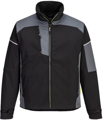 Portwest PW3 SOFTSHELL JACK (3L) PW378 - Zwart/Grijs - L