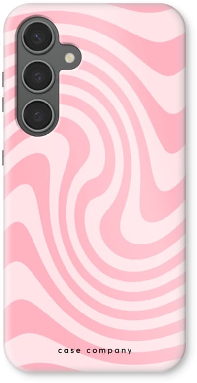 Case Company® - Hoesje geschikt voor Samsung Galaxy S24 Plus hoesje - Swirl Roos - Tough Case - Maximale Bescherming alle Kanten en Schermrand