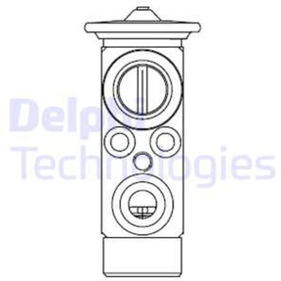 Expansieventiel, airconditioning DELPHI CB1021V