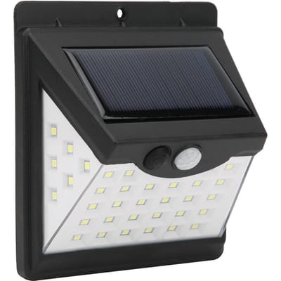 Lampe Murale à Capteur Solaire 40LED pour Extérieur Cour Couloir Allées Porches Jardin Sécurité