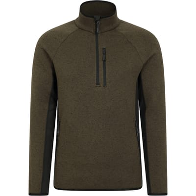 Mountain Warehouse Heren Treston Fleece Top (Kaki Groen)