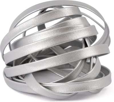 GBG Sneaker Veters Leer 120CM - Zilver - Silver - Schoenveters - Laces