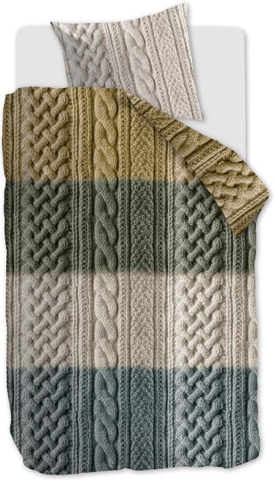 Ariadne at Home Snug Dekbedovertrek - Eenpersoons - 140x200/220 cm - Oker