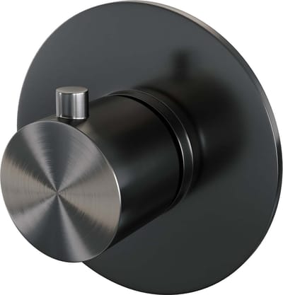 Brauer Gunmetal Edition losse inbouwthermostaat met in- en afbouwdelen gunmetal geborsteld PVD