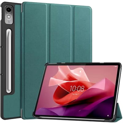 EtuiTab - Lenovo Tab P12 Cover - Donkergroen - Magneet - Standfunctie