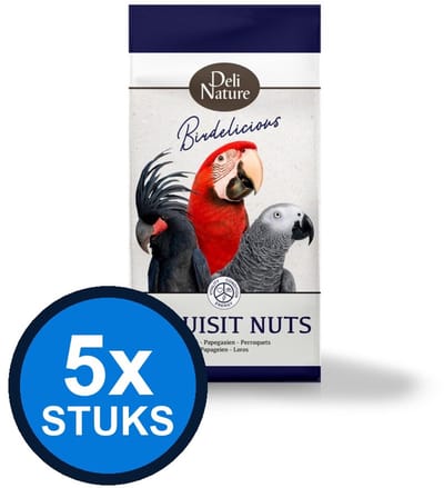 5x Deli Nature - Birdelicious exquisit nuts 750gr - Vogelvoer - 750 g
