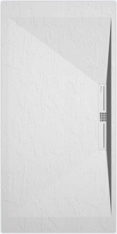 Sanifun douchebak Stone Side White Slate 1400 x 700 P