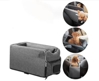 Honden Autostoel en Reisbed voor Kleine Honden en Katten – Veilig en Draagbaar Reistas – Ideaal voor Reis en Veiligheid – Afmetingen: 42x22x20 CM