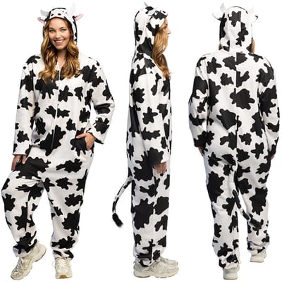 Boland - Kostuum Koe (max. 1.75 m) - Volwassenen - Koe - Funny - Foute Party - Carnaval - Themafeest - Vrijgezellenfeest - Unisex