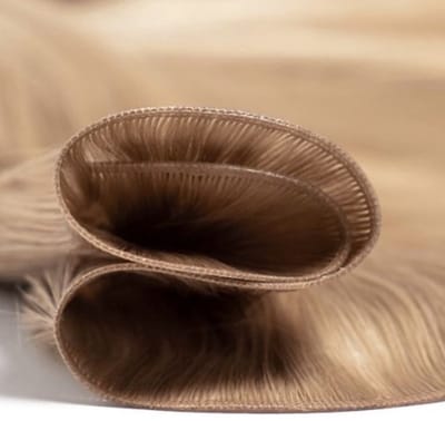 Genius Weave | Genius Weft | Kleur #60A | Human hair extensions | Flat Weave | 50 cm - 50 gram | Remy Sorted & Double Drawn | Haarstuk | Haar Extensions | Echt Haar | Weave Hairextensions Bundels | Weft Haar | Haarverlenging