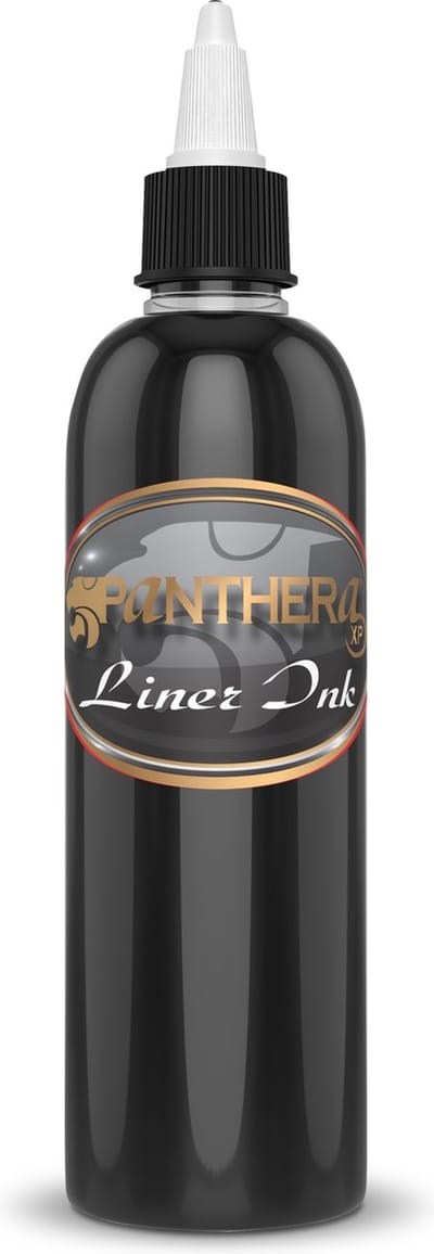 Panthera Ink - Liner Ink 30ml | Premium Professionele Tattoo Inkt | Reach & Vegan | Stick en Poke | Handpoke Tatoeage Inkt | Tattoo set | PMU | Permanente Make-up | Geschikt voor Machine Cartridges & Needles | Liner | Shader