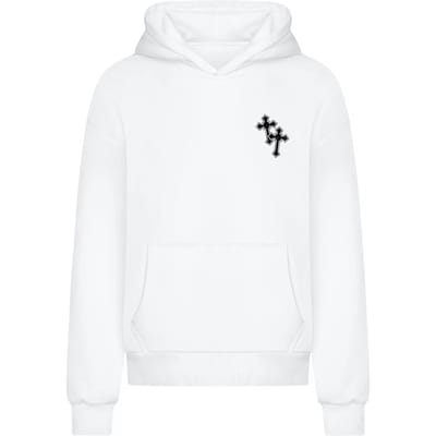 Mister Tee - Believe In Strength Ultra Heavy Oversized Hoodie/trui - XS - Wit