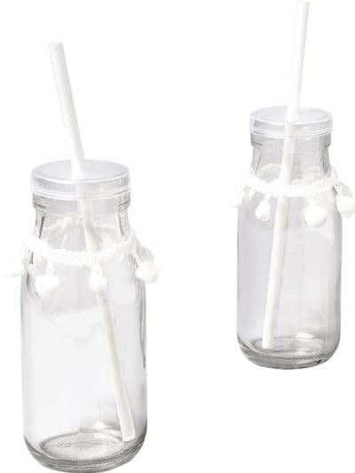 Folia papieren rietjes, ophangbaar doosje van 25 stuks, kraft