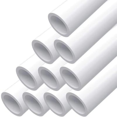 Doe-het-zelf PVC-buismeubelkwaliteit voor Huis, Tuin en Werkplaats - 1 inch Sch. 40 Wit (40 x 10 Stuks)