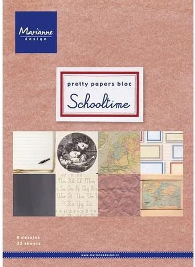Marianne Design Paper pad Schooltime